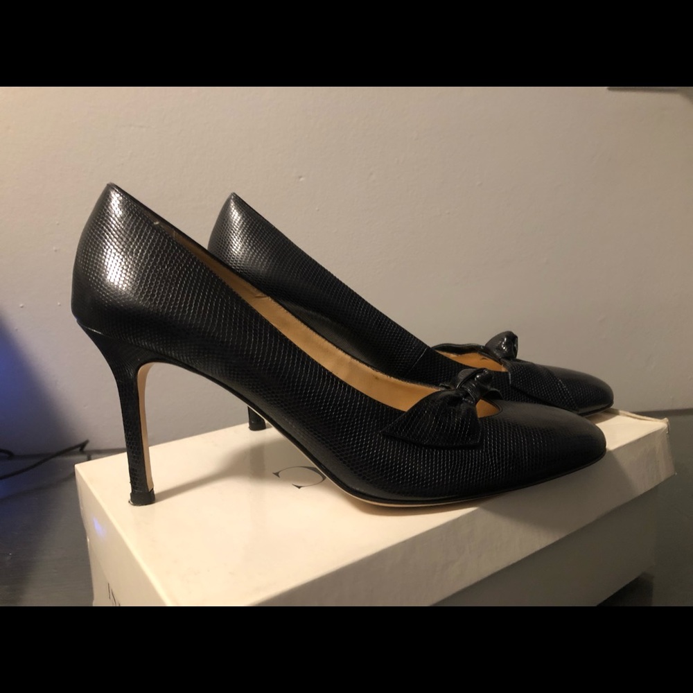 Isaac Mizrahi Black Leather Size 9.5